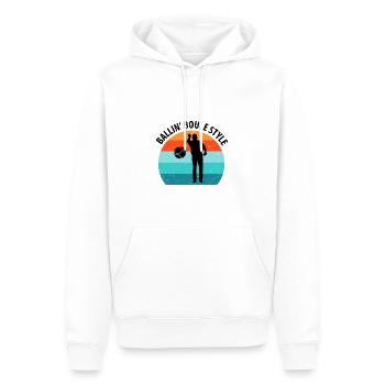 Boule Petanque Boccia Boules - Männer Premium Bio Hoodie - Weiß - Vorne - Nico (187cm)