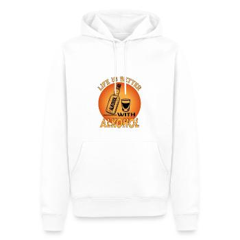 Alkohol Alcohol Saufen Life is Better - Männer Premium Bio Hoodie - Weiß - Vorne - Nico (187cm)