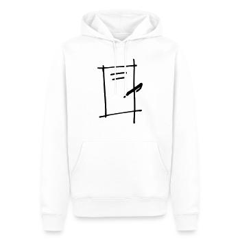 To Do Liste,Anzeige,Papier,Notizbuch,Organisation - Männer Premium Bio Hoodie - Weiß - Vorne - Nico (187cm)