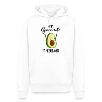 Holy Guacamole I'm pregnant - Schwangerschaft-Baby - Männer Premium Bio Hoodie - Weiß - Vorne - Nico (187cm)