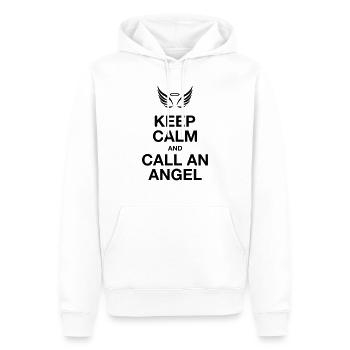 Call an Angel - Men’s Premium Organic Hoodie - white - Front - Nico (187cm)