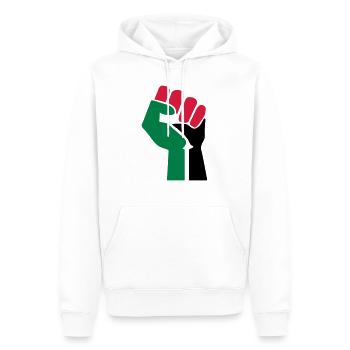 drawing palestinian symbol flag palestine - Men’s Premium Organic Hoodie - white - Front - Nico (187cm)