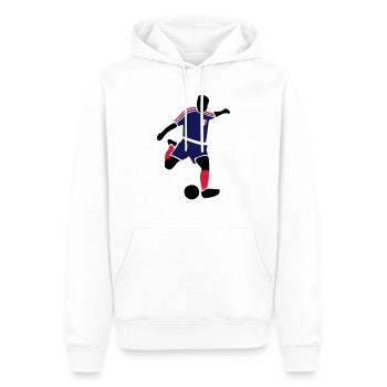 Soocer - France - Sweat à capuche Premium bio Homme - blanc - Devant - Nico (187cm)