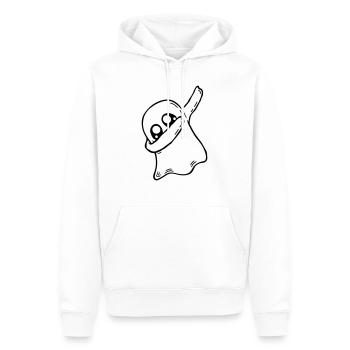 Geist dabbing dab dance - Men’s Premium Organic Hoodie - white - Front - Nico (187cm)