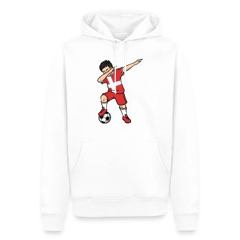 Dabbing Football Player Boys Denmark Football - Men’s Premium Organic Hoodie - white - Front - Nico (187cm)