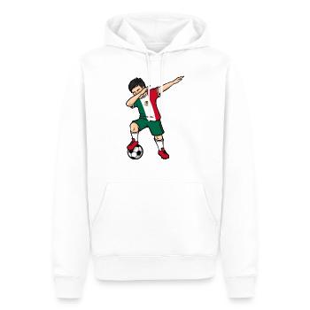 Dabbing Fußballspieler Jungen Mexiko Fußball - Männer Premium Bio Hoodie - Weiß - Vorne - Nico (187cm)
