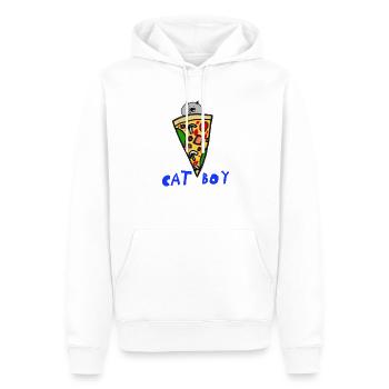 Catboy - Men’s Premium Organic Hoodie - white - Front - Nico (187cm)
