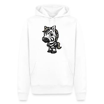 zebra - Männer Premium Bio Hoodie - Weiß - Vorne - Nico (187cm)