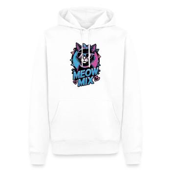 Katzenmusik 80er Jahre - Männer Premium Bio Hoodie - Weiß - Vorne - Nico (187cm)
