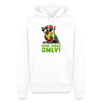 papagei sonnenbrille comic - Männer Premium Bio Hoodie - Weiß - Vorne - Nico (187cm)