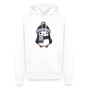 Pinguin Winter Tier Baby Comic - Männer Premium Bio Hoodie - Weiß - Vorne - Nico (187cm)