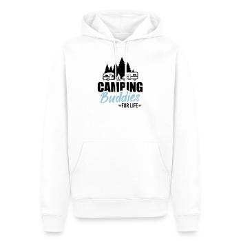 Campeur - Sweat à capuche Premium bio Homme - blanc - Devant - Nico (187cm)