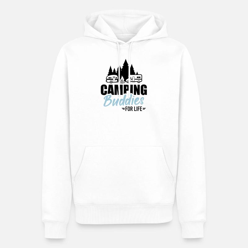 Wohnmobil - Männer Premium Bio Hoodie - Weiß