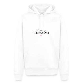 Liebelingshebamme / Weltbeste Hebamme - Männer Premium Bio Hoodie - Weiß - Vorne - Nico (187cm)