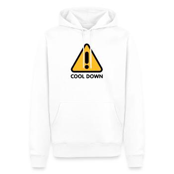 Cool down | Runter kommen - Sweat à capuche Premium bio Homme - blanc - Devant - Nico (187cm)