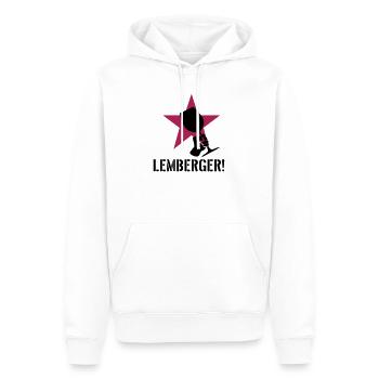 Lemberger Revolution - Männer Premium Bio Hoodie - Weiß - Vorne - Nico (187cm)