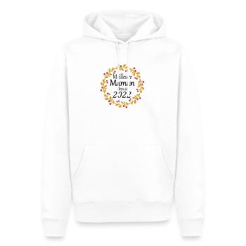Meilleure Maman depuis 2022 - Sweat à capuche Premium bio Homme - blanc - Devant - Nico (187cm)