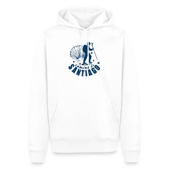 Jakobsweg, Jakobsweg - Männer Premium Bio Hoodie - Weiß - Vorne - Nico (187cm)