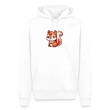 Kleines süßes Eichhörnchen - Männer Premium Bio Hoodie - Weiß - Vorne - Nico (187cm)