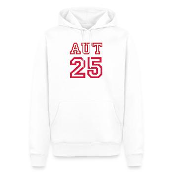 AUSTRIA - Männer Premium Bio Hoodie - Weiß - Vorne - Nico (187cm)