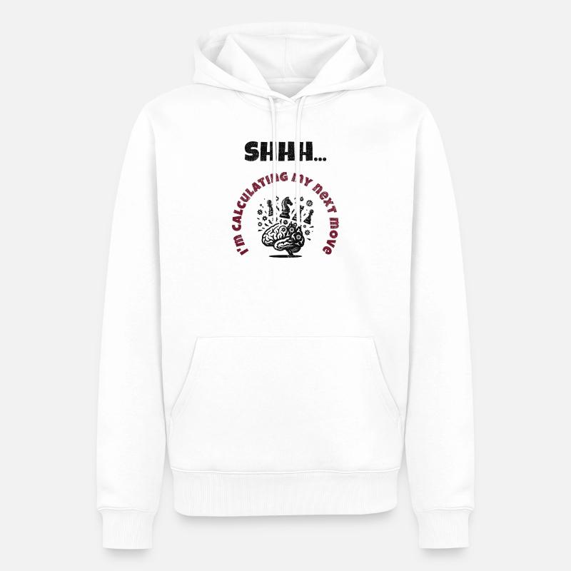 Berechnungsmodus Ein - Männer Premium Bio Hoodie - Weiß