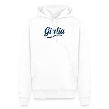Elegante Blumenmuster im Vintage-Stil - Männer Premium Bio Hoodie - Weiß - Vorne - Nico (187cm)