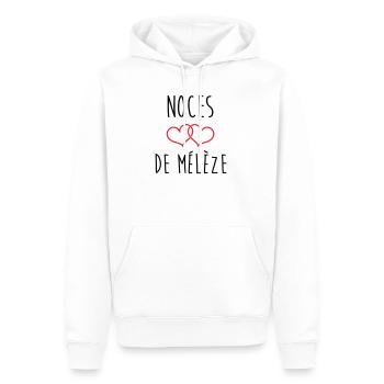 Larch Wedding 69 Jahre Ehe - Männer Premium Bio Hoodie - Weiß - Vorne - Nico (187cm)