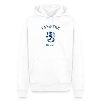Tampere Suomi Finland Finnland - Männer Premium Bio Hoodie - Weiß - Vorne - Nico (187cm)