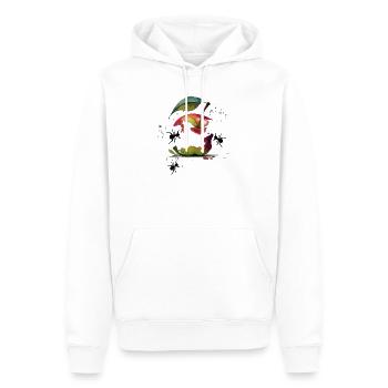 Apple - Sweat à capuche Premium bio Homme - blanc - Devant - Nico (187cm)