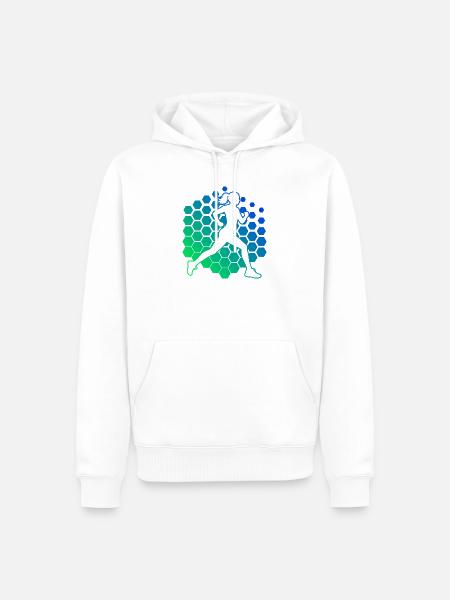 Geschenkidee für eine Running mit Running - Männer Premium Bio Hoodie - Weiß