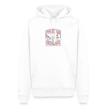 J’peux pas j’ai escalade – humour - Sweat à capuche Premium bio Homme - blanc - Devant - Nico (187cm)