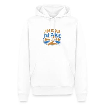 J’peux pas j’ai Canoë - Sweat à capuche Premium bio Homme - blanc - Devant - Nico (187cm)