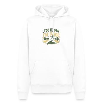J'peux pas j'ai CANOË - Sweat à capuche Premium bio Homme - blanc - Devant - Nico (187cm)