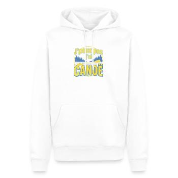 J'peux pas j'ai CANOE - Sweat à capuche Premium bio Homme - blanc - Devant - Nico (187cm)