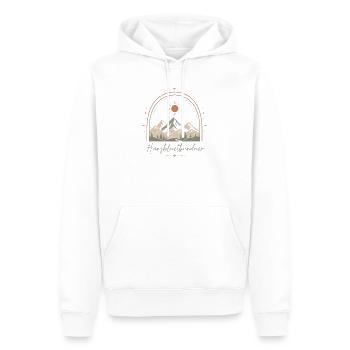 Bündner - Männer Premium Bio Hoodie - Weiß - Vorne - Nico (187cm)