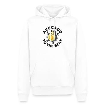 Avocado Beat coole Fruchtparty - Männer Premium Bio Hoodie - Weiß - Vorne - Nico (187cm)