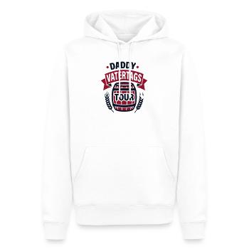 Bierfass Vatertag Logo - Männer Premium Bio Hoodie - Weiß - Vorne - Nico (187cm)