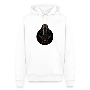Chat Porté #2 - Assassin - Sweat à capuche Premium bio Homme - blanc - Devant - Nico (187cm)