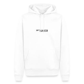 Coordonnées de Fuerteventura - Sweat à capuche Premium bio Homme - blanc - Devant - Nico (187cm)