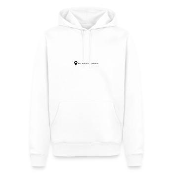 Coordonnées de Munich - Sweat à capuche Premium bio Homme - blanc - Devant - Nico (187cm)