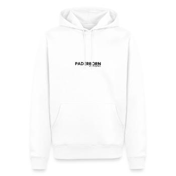 Paderborn Koordinaten - Männer Premium Bio Hoodie - Weiß - Vorne - Nico (187cm)