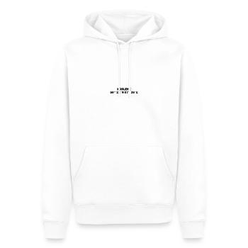 Coordonnées de Coblence - Sweat à capuche Premium bio Homme - blanc - Devant - Nico (187cm)