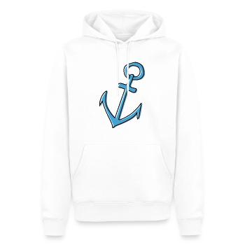 Marine Nautik Schifffahrt Anker - Männer Premium Bio Hoodie - Weiß - Vorne - Nico (187cm)