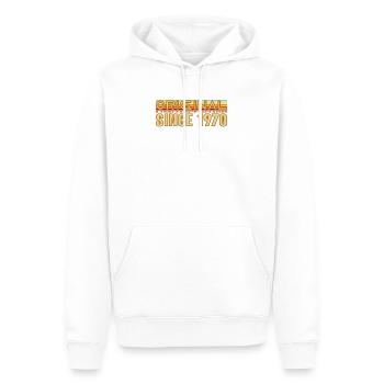 Original Depuis 1970 Logo Rétro - Sweat à capuche Premium bio Homme - blanc - Devant - Nico (187cm)
