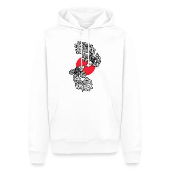 Koi Karpfen Japanische Kunst Fische Yin Yang - Männer Premium Bio Hoodie - Weiß - Vorne - Nico (187cm)