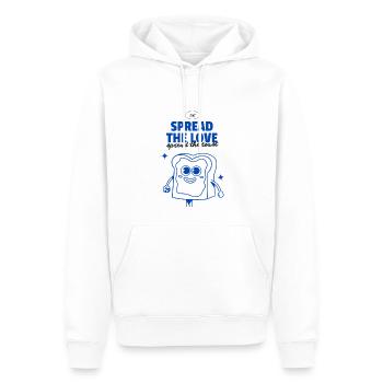 Spread the Toast - Männer Premium Bio Hoodie - Weiß - Vorne - Nico (187cm)