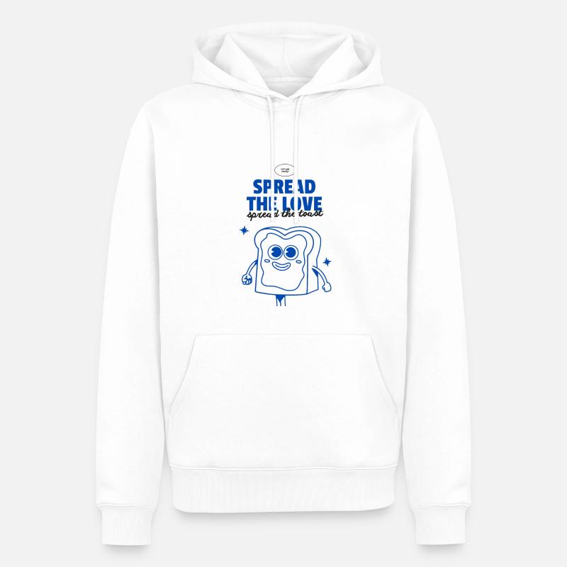 Spread the Toast - Männer Premium Bio Hoodie - Weiß