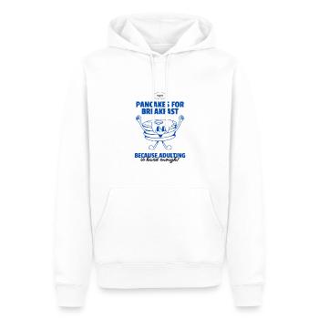 Crêpes pour les champions - Sweat à capuche Premium bio Homme - blanc - Devant - Nico (187cm)