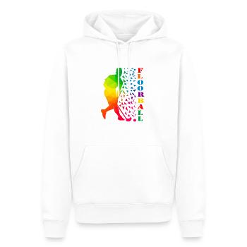 Floorball - Sweat à capuche Premium bio Homme - blanc - Devant - Nico (187cm)