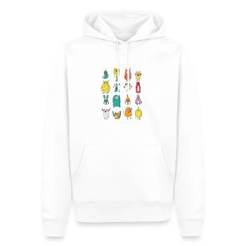 16 Divers Monstre Halloween 2017 Cadeaux - Sweat à capuche Premium bio Homme - blanc - Devant - Nico (187cm)